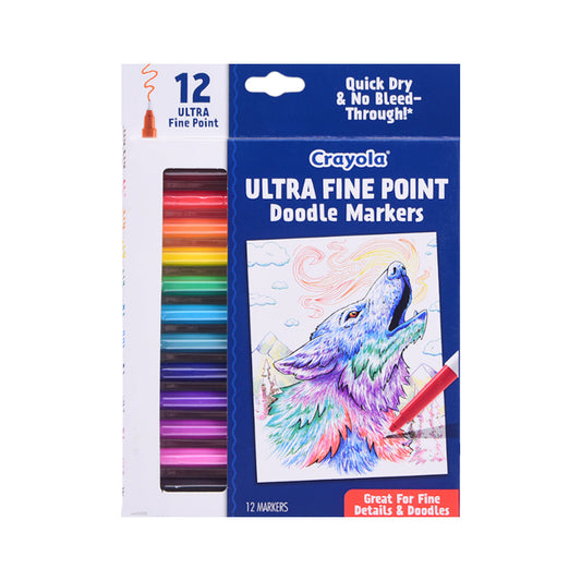 588313 CRY MARKER DOODLE PENS 12CLR A.I