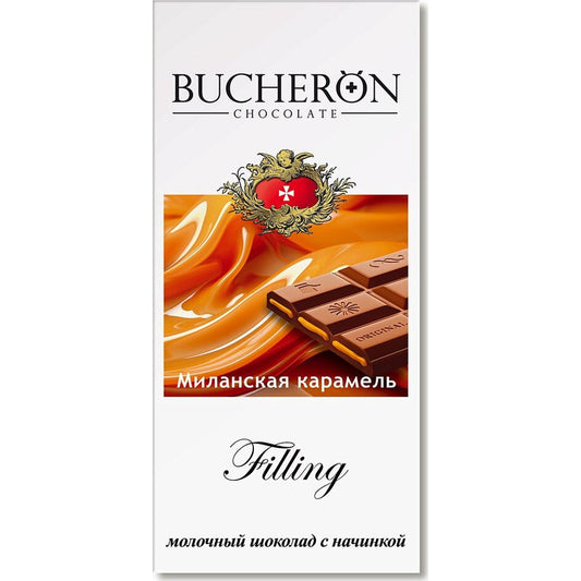 Bucheron Filling Chocolate with Milanese Caramel Filling 85g