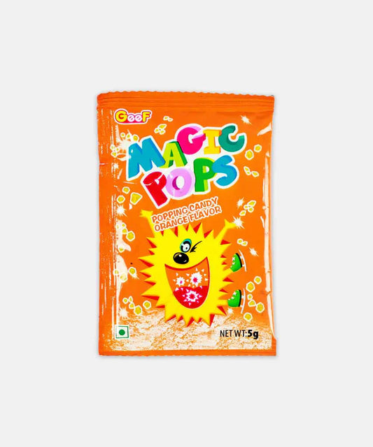 MAGIC POPS POPPING CANDY ORANGE FLAVOR 5.5G