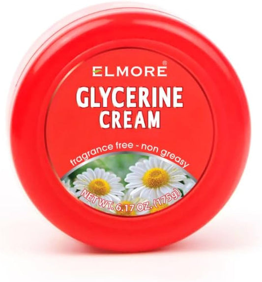 Elmore Glycerine Cream With Chamomile Extract, Non Greasy, 175g