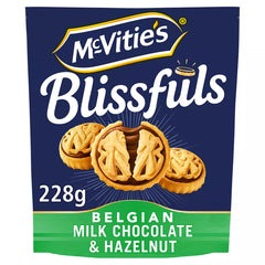 McVitie's Blissfuls Belgian Milk Chocolate & Hazelnut Biscuits 228g