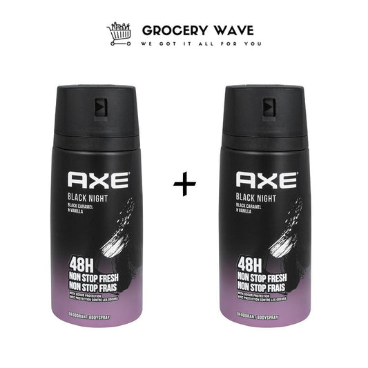 AXE BODY SPRAY BLACK NIGHT 150ML 1+1