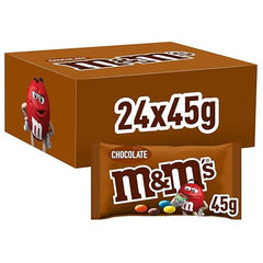 M&M's Choco Single Chocolate Bag, 45g, Pack of 24