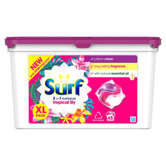Surf Washing Capsules Tropical Lily 3 in 1 Capsules 45 washes, 778.5g