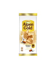 Alpen gold chocolate.85g White Almond/Coconut 1/21