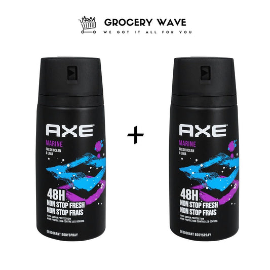 AXE BODY SPRAY MARINE FRESH OCEAN & LIME 150ML 1+1