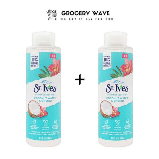 ST'IVES BODY WASH COCONUT WATE & ORCHID 650ML 1+1