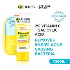GARNIER BRIGHT COMPLETE VITAMIN C FACE SCRUB 100ML
