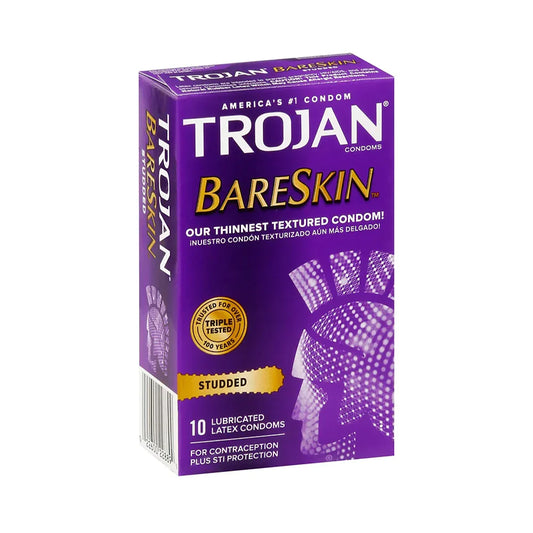 Trojan Bare Skin Studded Lubricated Condom