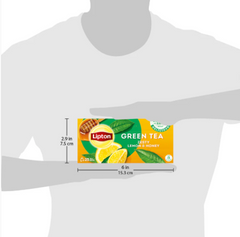 LIPTON GREEN TEA ZESTY LEMON HONEY 25BAGS