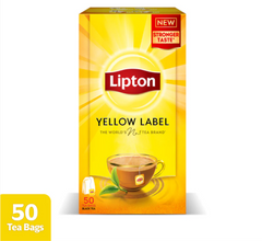 LIPTON TEA YELLOW LABEL 50 TEA BAGS 100 GM