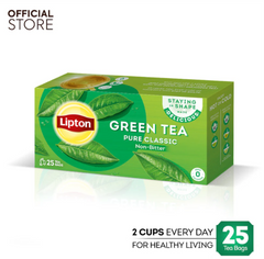LIPTON GREEN TEA PURE CLASSIC NON-BITTER 25BAGS 32.5 GM