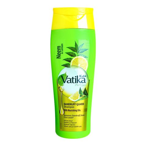 Dabur Vatika Naturals Neem & Lemon Dandruff Guard Shampoo, 360ml
