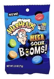 WarHead Mega Sour Booms Candy 71g