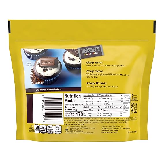 Hershey's Miniatures Chocolate Pouch 294g Hershey's Miniatures Chocolate Pouch 294g