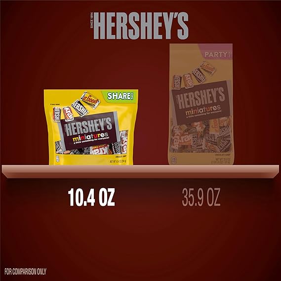 Hershey's Miniatures Chocolate Pouch 294g Hershey's Miniatures Chocolate Pouch 294g