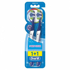 ORAL-B TOOTH BRUSH 1+1 5 WAY CLEAN