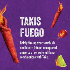 TAKIS FUEGO TORTILLA CHIPS HOT CHILLI &LIME 56GM
