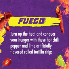TAKIS FUEGO TORTILLA CHIPS HOT CHILLI &LIME 56GM