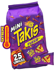 Takis Fuego Hot Chili Pepper And Lime Tortilla Mini Chips 35g