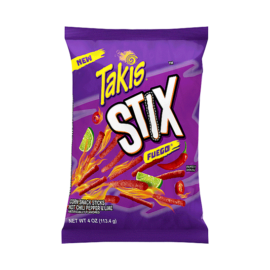 Barcel Stix Takis Fuego Hot Chili Pepper & Lime 113.4g