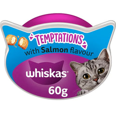 Whiskas Temptation Salmon 60gm