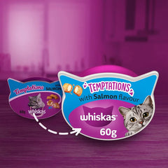 Whiskas Temptation Salmon 60gm