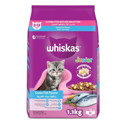 Whiskas Bag Kitten Ocean Fish 1.1kg