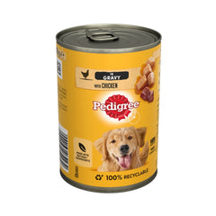Pedigree Adult Wet Dog Food Tin Chicken in Gravy 400g