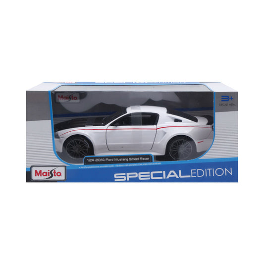 31506WT 124 FORD MUSTANG STREET RACER WHITE