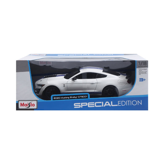 31452WT 118 MUSTANG SHELBY GT500 WHITE