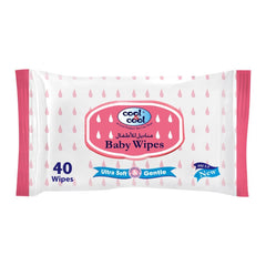 Cool & Cool Baby Wipes, 40-Pack