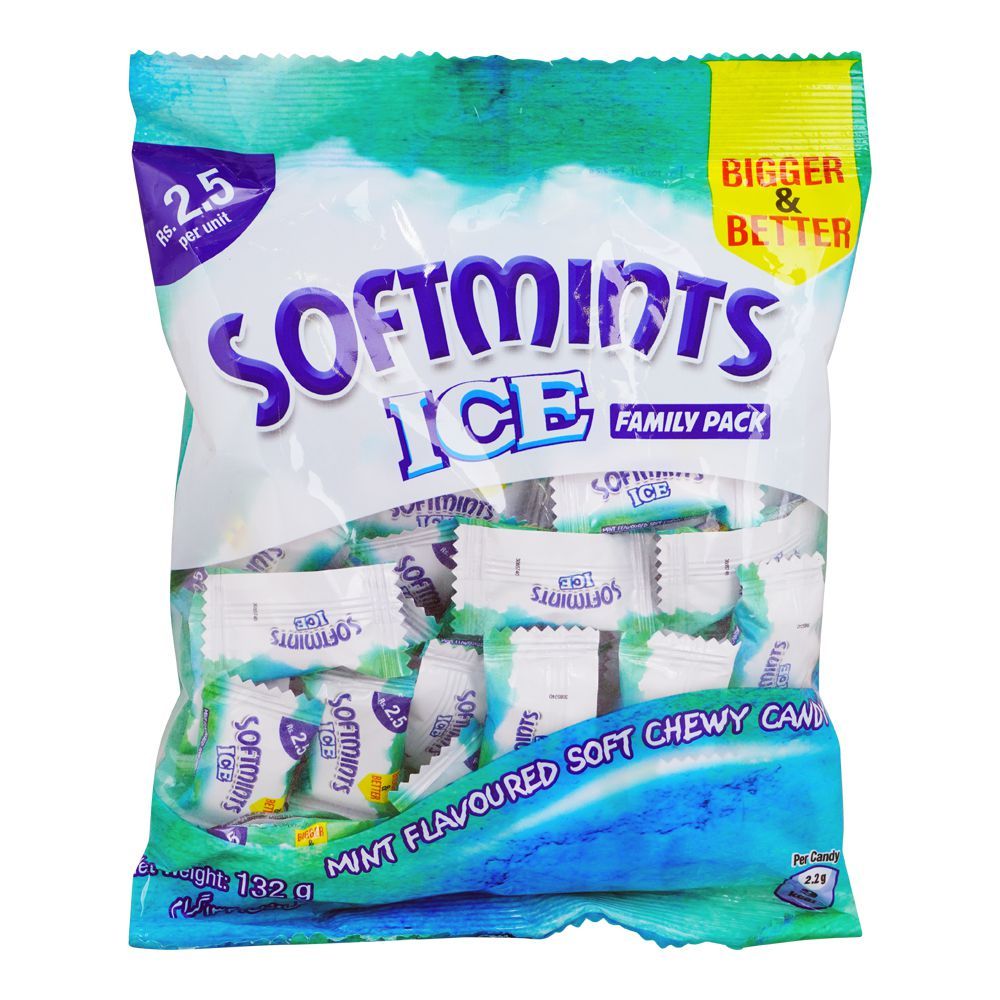 Soft Mint Ice, Cool Chewy Mints, 132g