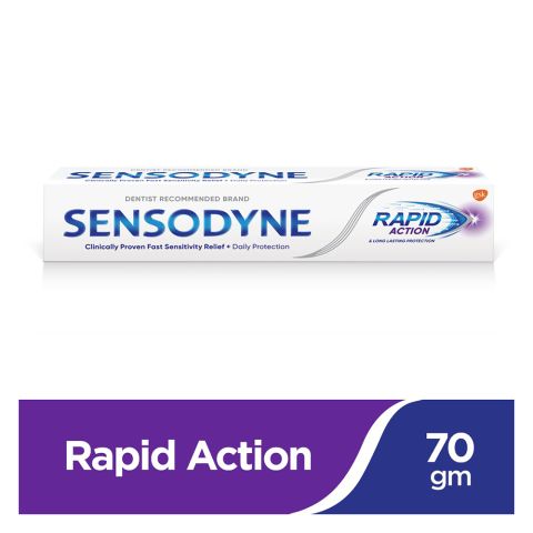 Sensodyne Rapid Action Long Lasting Protection Toothpaste, 70g