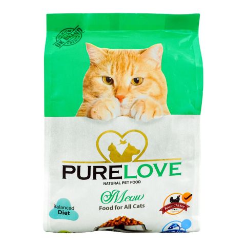 Pure Love Meow Food For All Cats, Roast Chicken, Pouch, 350g