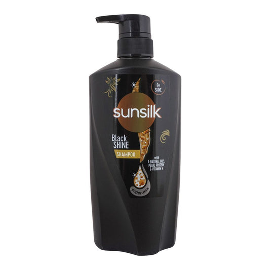 Sunsilk Black Shine 5 Natural Oil, Pearl Protein & Vitamin E Shampoo, 660ml