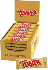 TWIX CHOCOLATE BAR 50G X25