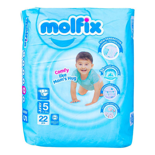 Molfix Diaper 5 Junior, 11-18 KG, 22-Pack