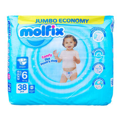 Molfix Diaper 6 Extra Large Jumbo Economy, 15 KG, 38-Pack