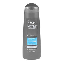 Dove Men+Care 2 in 1 Shampoo and Conditioner With Hydration Fuel, For Healthy Hair, 355ml