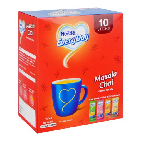 Nestle Everyday Masala Chai, Instant Tea Mix, 10-Sachets, 20g Each
