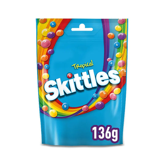 SKITTLES  CANDY TROPICAL 136G