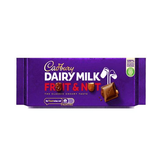 CADBURY DAIRY MILK FRUIT & NUT 180G
