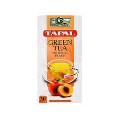 Tapal Tropical Peach Green Tea Bags 30-Pack