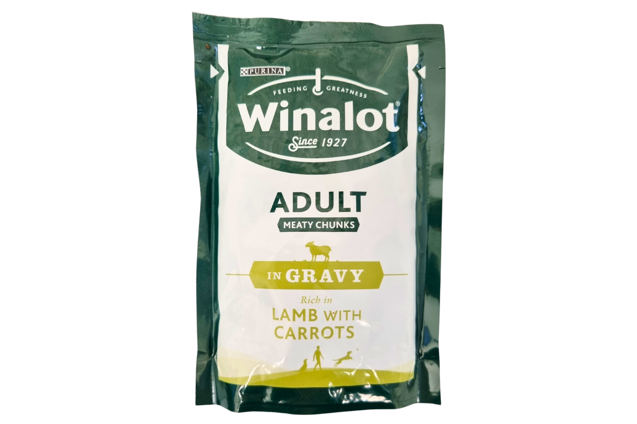 Purina - Winalot - Adult - Meaty Chunks in Gravy - Lamb with Carrots Wet Dog Food Pouch - 100g