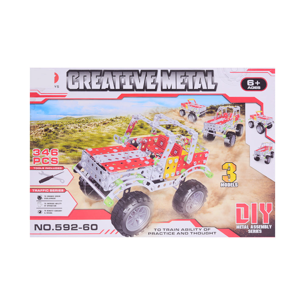 592-60 DIY CREATIVE METAL BLOCKS 346 PCS A.I
