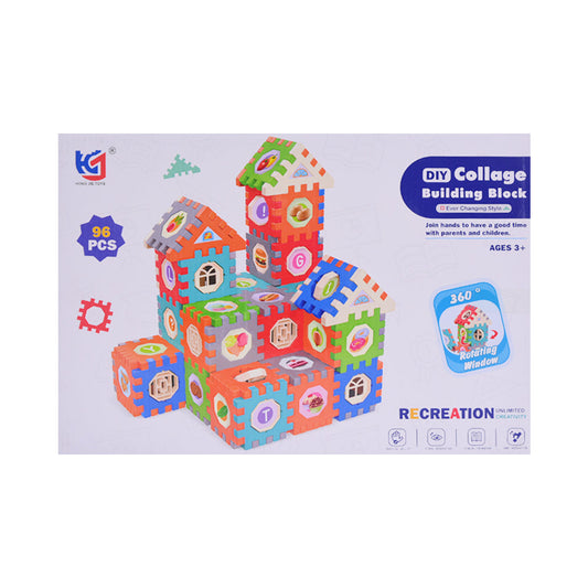 E034 DIY BUILDING BLOCK SET 96PC