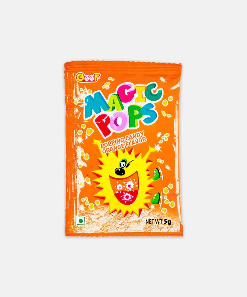 MAGIC POPS POPPING CANDY ORANGE FLAVOR 5.5G