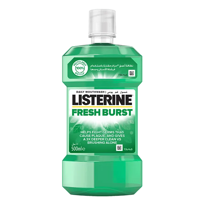 LISTERINE MOUTHWASH FRESH BURST 500ML