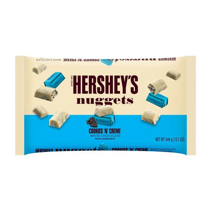 HERSHEY'S NUGGETS COOKIES N CREAM 344G